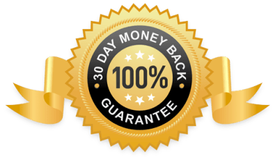 100% 30-day money back guarantee badge